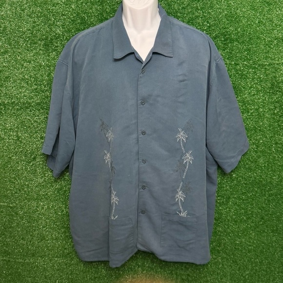 Havana Blue Shirt with Logo Patch - Picture 1 of 5